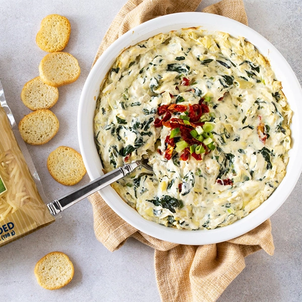 Hot Cheesy Artichoke Crab Dip
